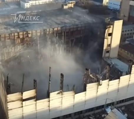 Исследование пожара в здании крупного складского комплекса